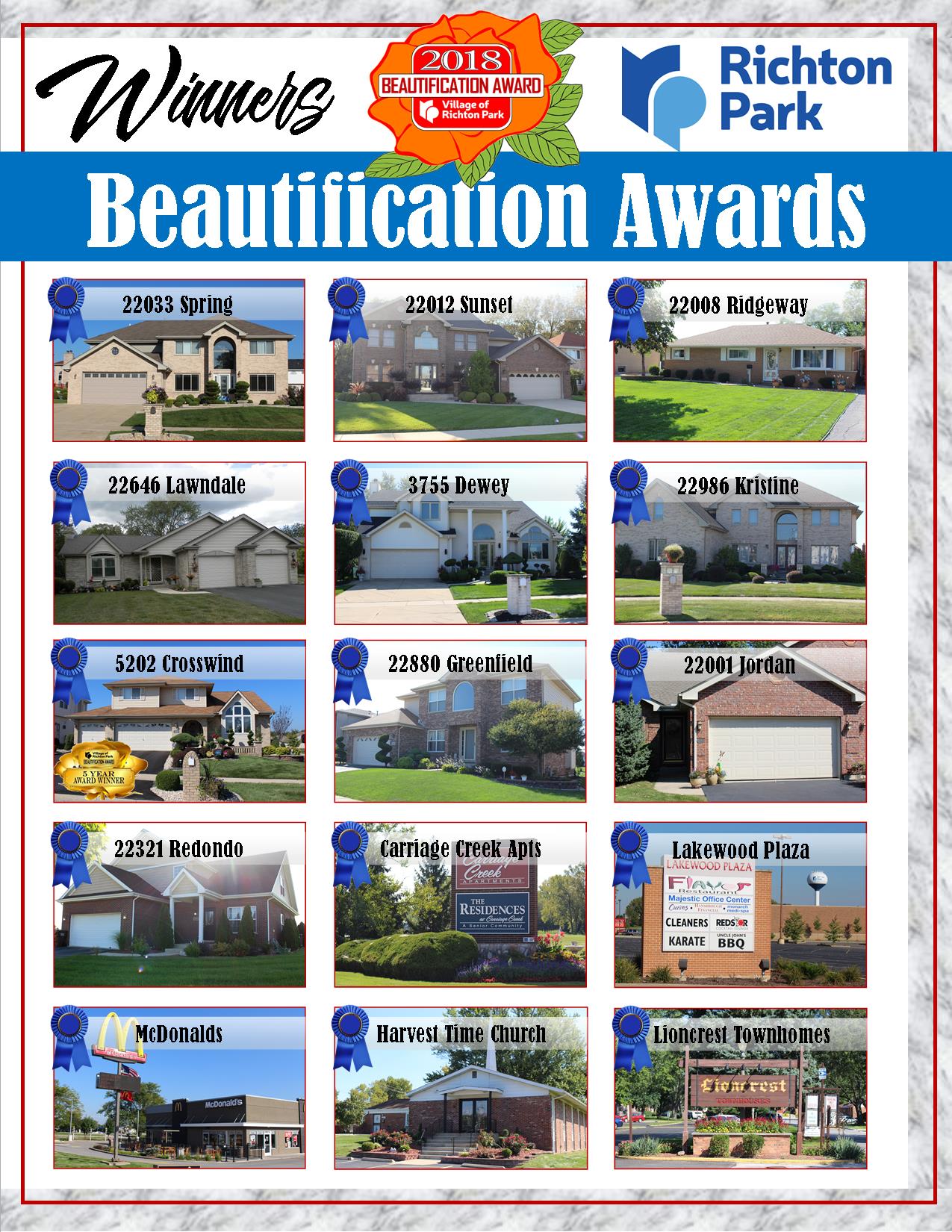 2018 Winners Board - RIGHT