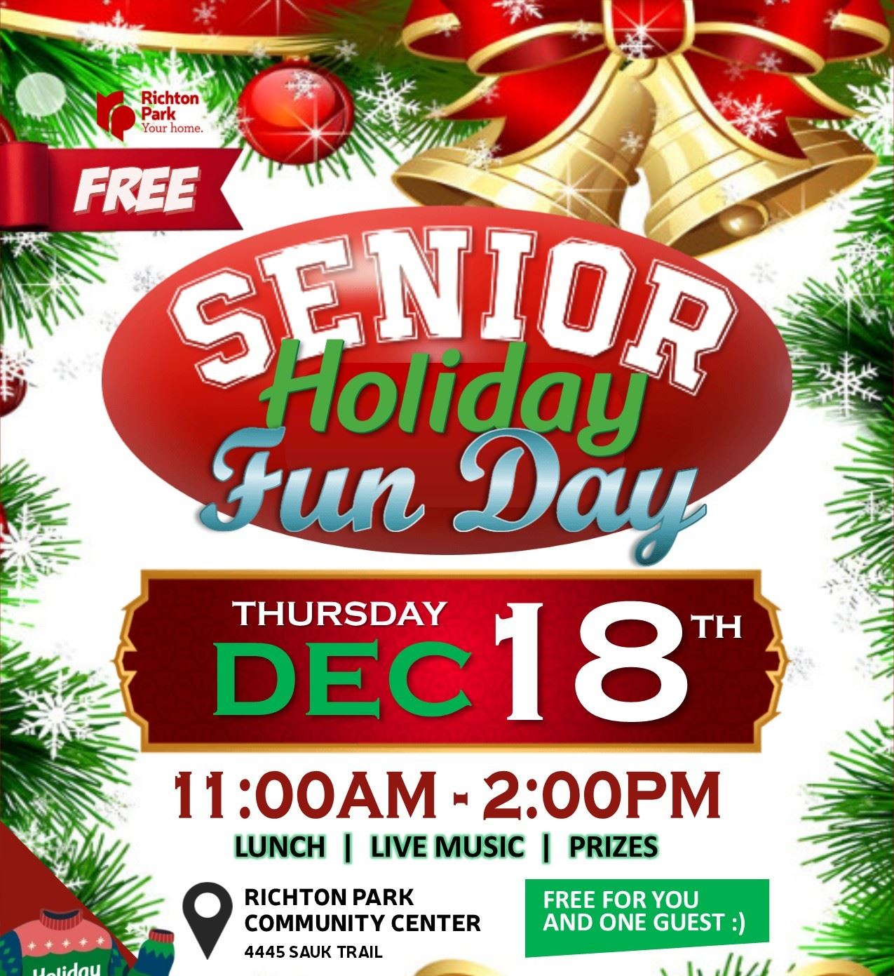 SeniorFunDay. Holiday 2025 sq