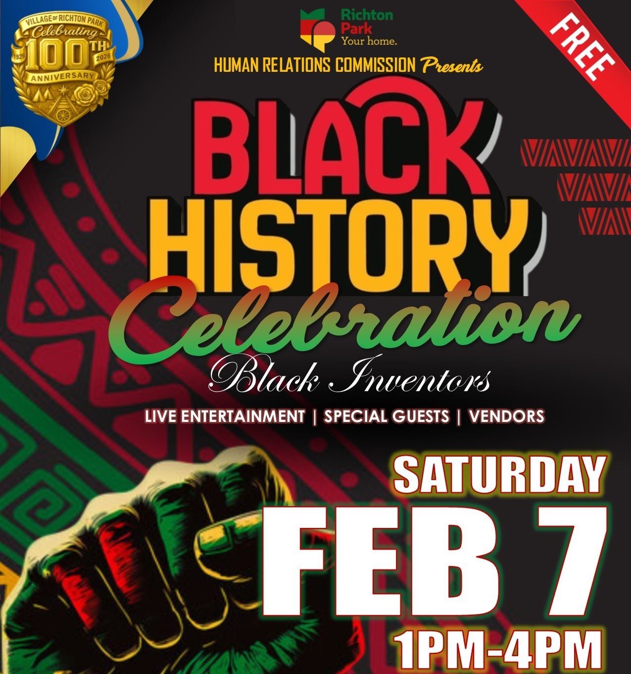 Black History Celebration 2026 sq